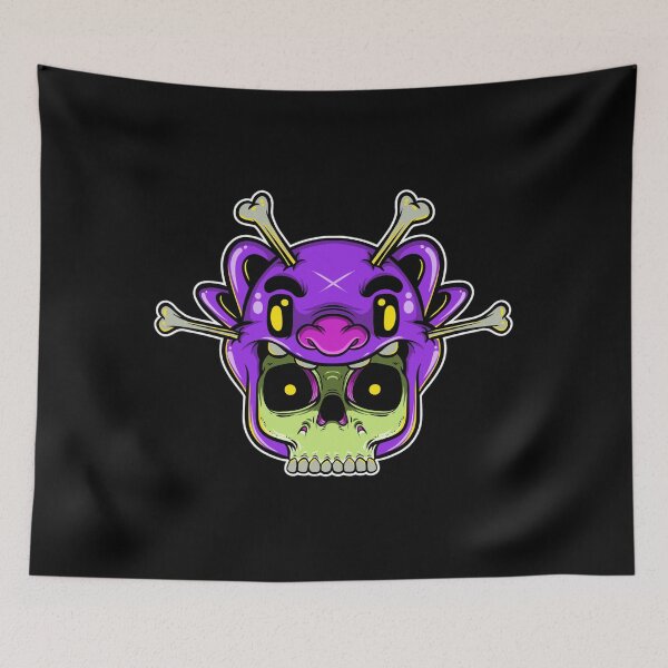 Item preview, skull wearing animal hat designed and sold by behold27.