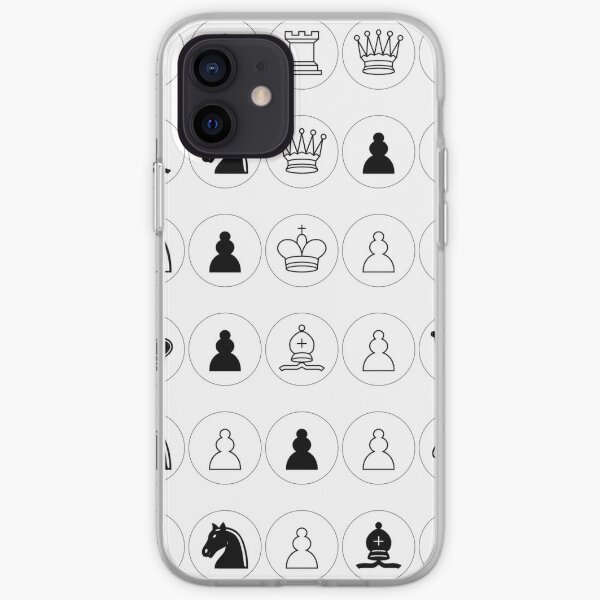 #Chess piece, #chessman, #king, #queen, #rooks, #bishops,  #knights, #pawns, #ChessPiece, #ChessBoard iPhone Soft Case