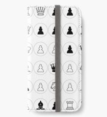 #Chess piece, #chessman, #king, #queen, #rooks, #bishops,  #knights, #pawns, #ChessPiece, #ChessBoard iPhone Wallet/Case/Skin