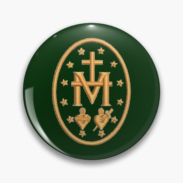 Item preview, Miraculous medal embroidery  designed and sold by rothyMaylingeri.