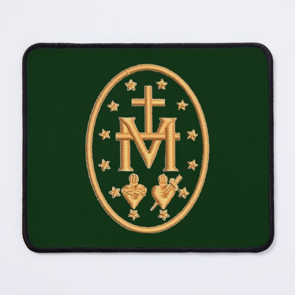 Item preview, Miraculous medal embroidery designed and sold by rothyMaylingeri.