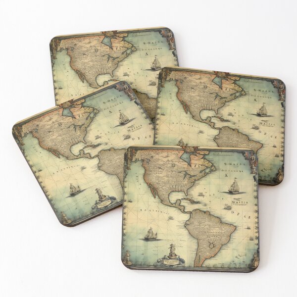 Item preview, Old Nautical Map of the Americas designed and sold by dcrc.