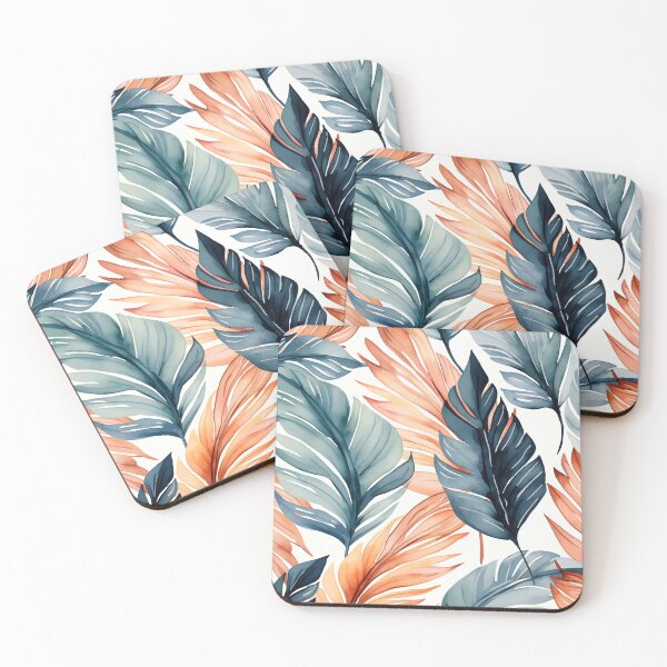 Item preview, Plant emergence: a modern tropical pattern in watercolour in soft colours designed and sold by luky-project.