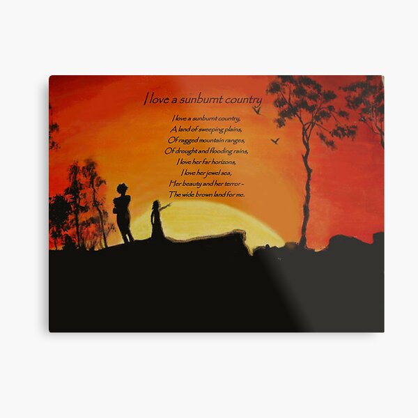 I love a sunburnt country Metal Print