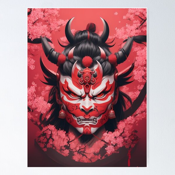 Galeriedruck for Sale mit Roter Oni-Dämon von MusouNate