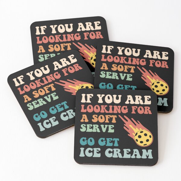 Item preview, Funny Pickleball Soft Serve Ice Cream Pun Groovy Vintage  designed and sold by alenaz.