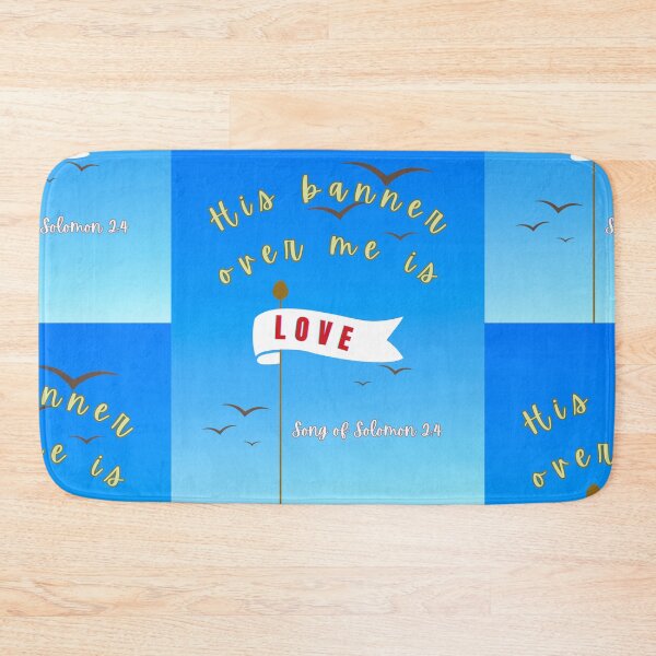 Item preview, His banner over me is love flag in sky  designed and sold by RhondaCGoins.