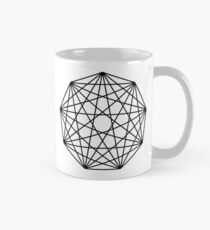 Nonagon Shape Black Classic Mug