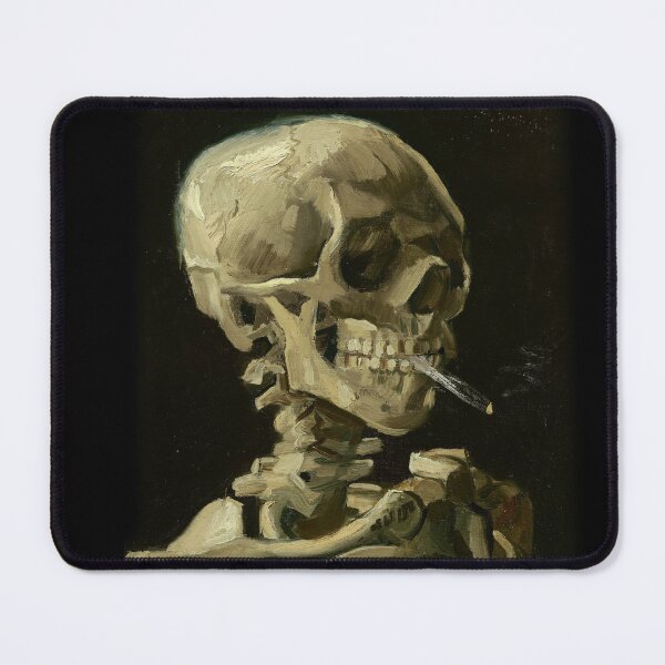 Item preview, Skull of a Skeleton with Burning Cigarette - Van Gogh designed and sold by themasters.
