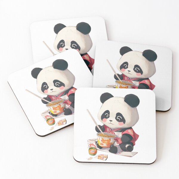 Item preview, panda eating noodles designed and sold by WD89design.