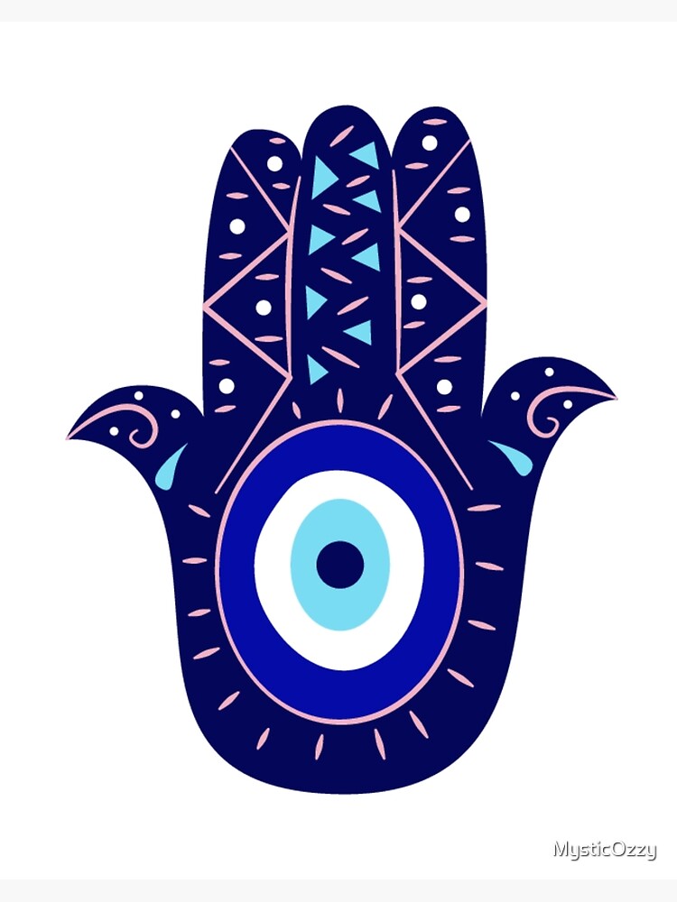 Hamsa Palm Reader Evil Eye Oracle Halloween shops Throw 50” x 70”