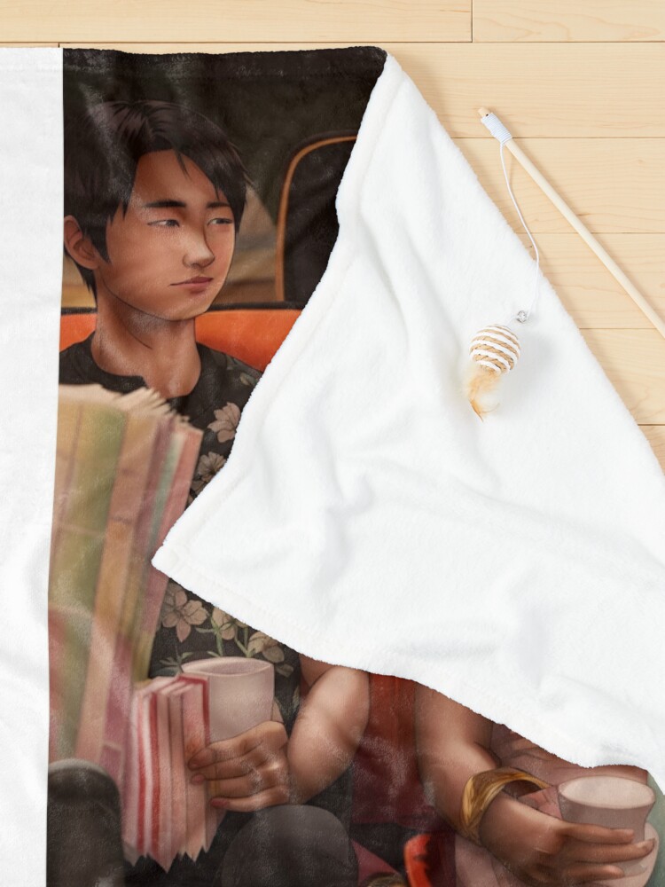 Thumbnail 3 of 6, Pet Blanket, HEARTSTOPPER: Netflix’s Heartwarming Series with Tao & Elle designed and sold by Aryabek.
