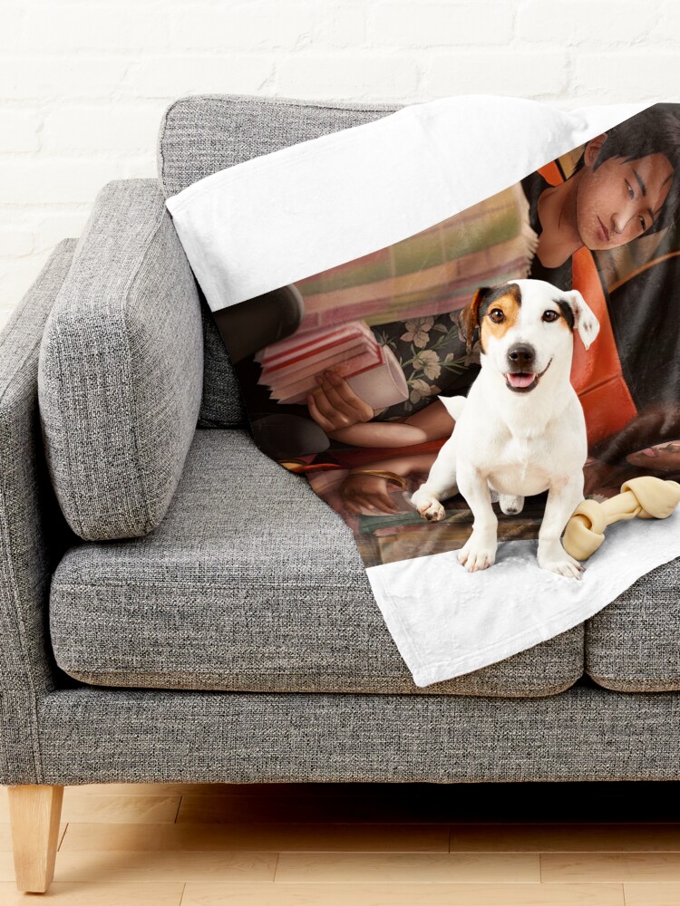 Thumbnail 2 of 6, Pet Blanket, HEARTSTOPPER: Netflix’s Heartwarming Series with Tao & Elle designed and sold by Aryabek.