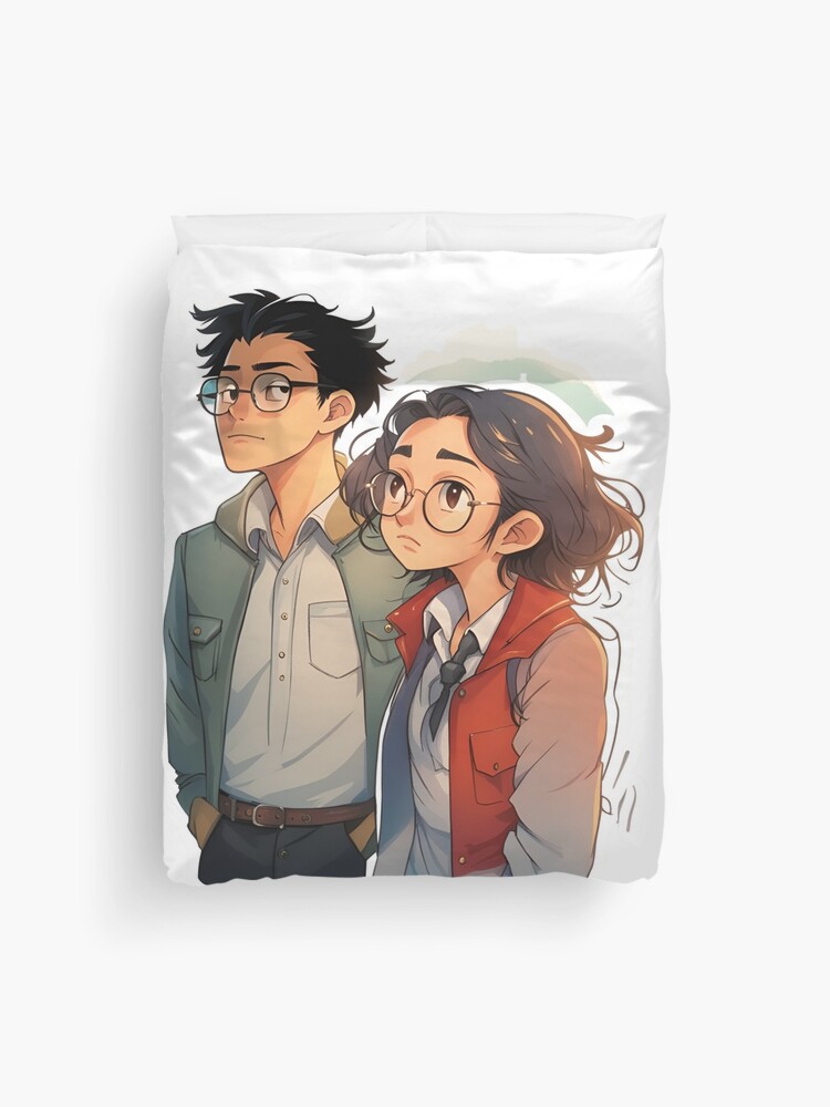 Thumbnail 1 of 2, Duvet Cover, Tao & Elle’s Unforgettable Romance in HEARTSTOPPER on Netflix designed and sold by Aryabek.