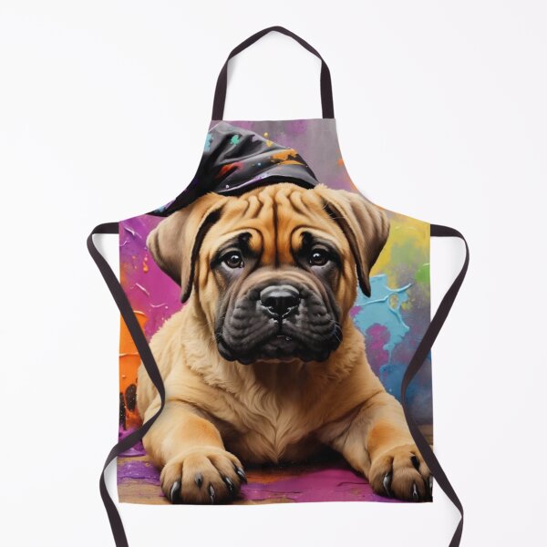 Item preview, Bull Mastiff Puppy Portrait With Halloween Hat designed and sold by Wolfheartart.