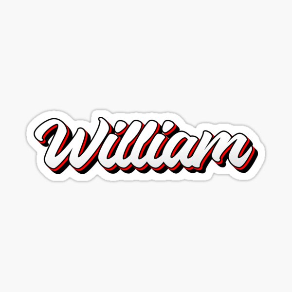  Shirt With The Name William Name Tag Braille For the