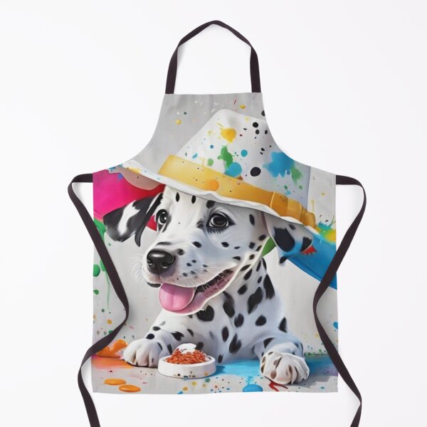 Item preview, Dalmatian Puppy Dog Portrait With Cowboy Hat designed and sold by Wolfheartart.