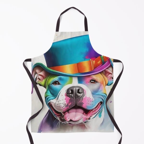 Item preview, Staffordshire Bull Terrier Dog Portrait With Top Hat designed and sold by Wolfheartart.
