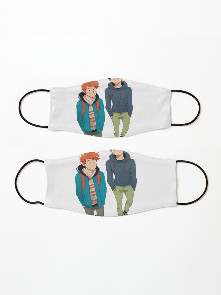 Thumbnail 3 of 5, Mask, HEARTSTOPPER Netflix Collection: Charlie’s Cartoon designed and sold by Aryabek.