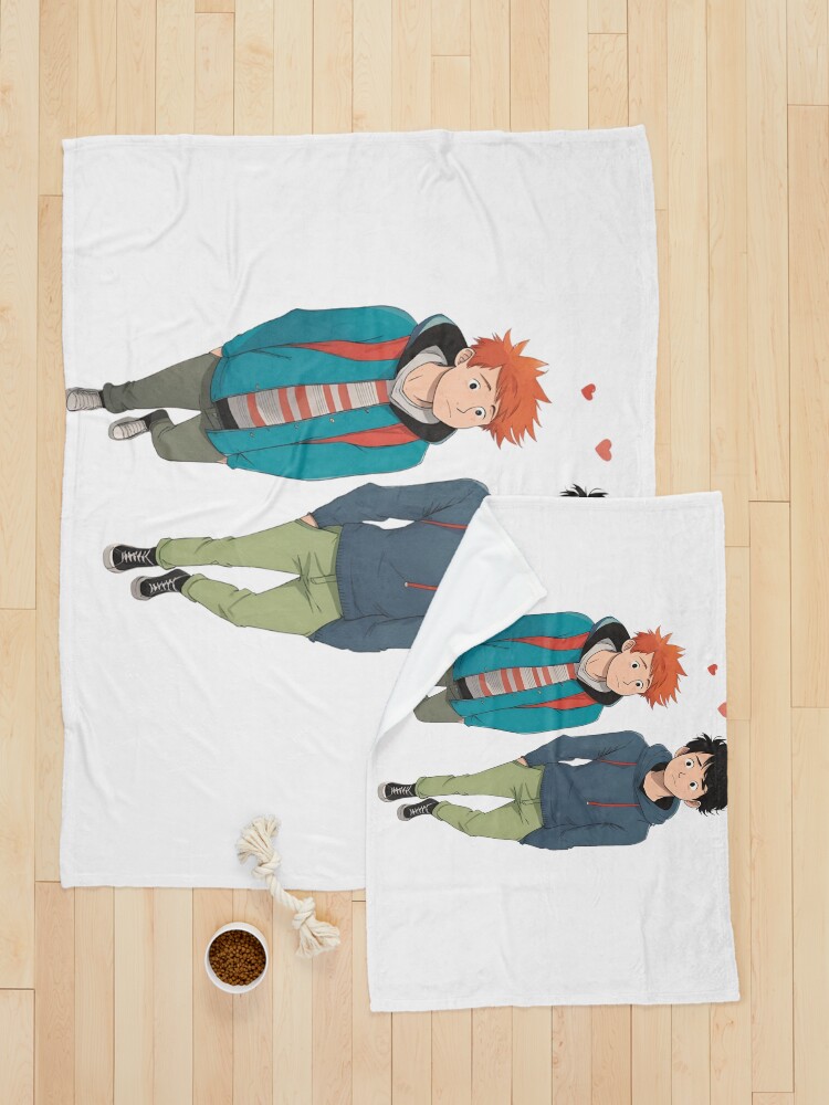 Thumbnail 5 of 6, Pet Blanket, HEARTSTOPPER Netflix Collection: Charlie’s Cartoon designed and sold by Aryabek.