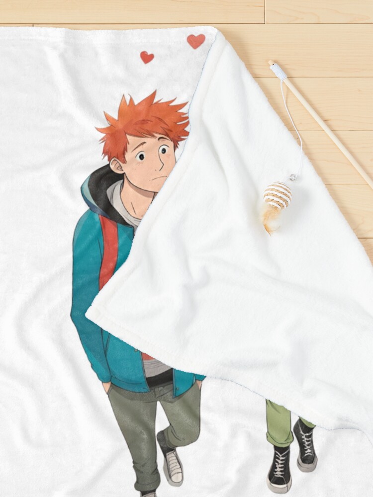 Thumbnail 3 of 6, Pet Blanket, HEARTSTOPPER Netflix Collection: Charlie’s Cartoon designed and sold by Aryabek.