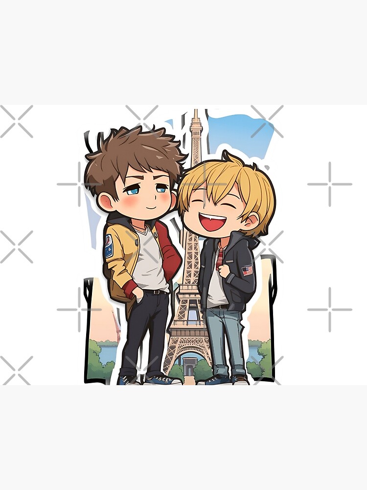 Thumbnail 5 of 5, Pet Mat, HEARTSTOPPER Netflix Series: Nick & Charlie in Paris designed and sold by Aryabek.