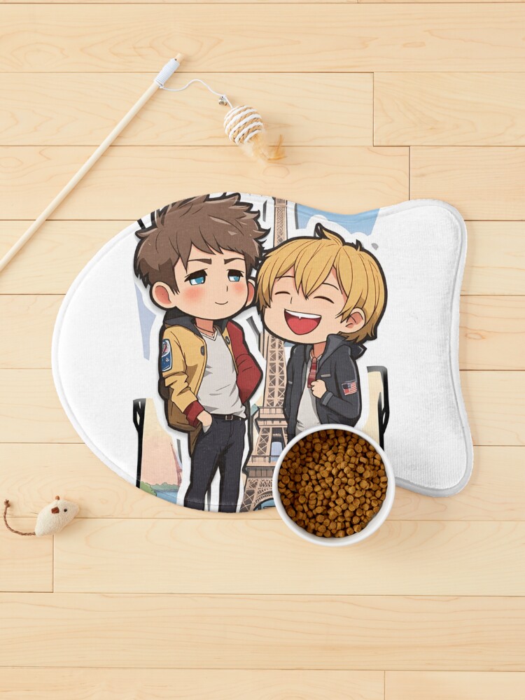 Thumbnail 1 of 5, Pet Mat, HEARTSTOPPER Netflix Series: Nick & Charlie in Paris designed and sold by Aryabek.