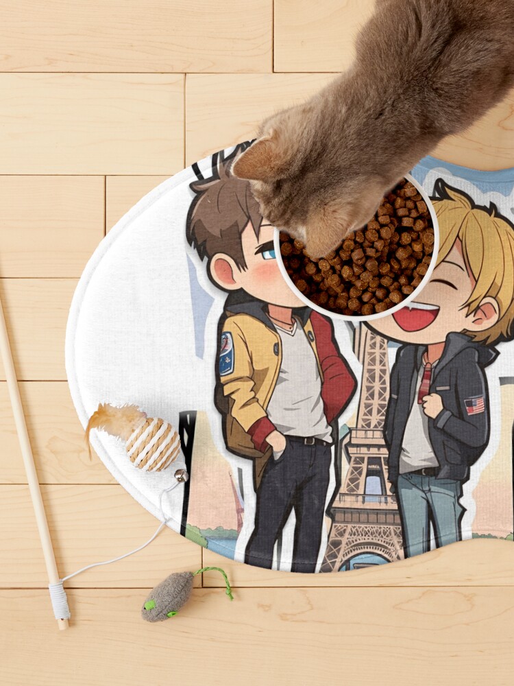 Thumbnail 3 of 5, Pet Mat, HEARTSTOPPER Netflix Series: Nick & Charlie in Paris designed and sold by Aryabek.