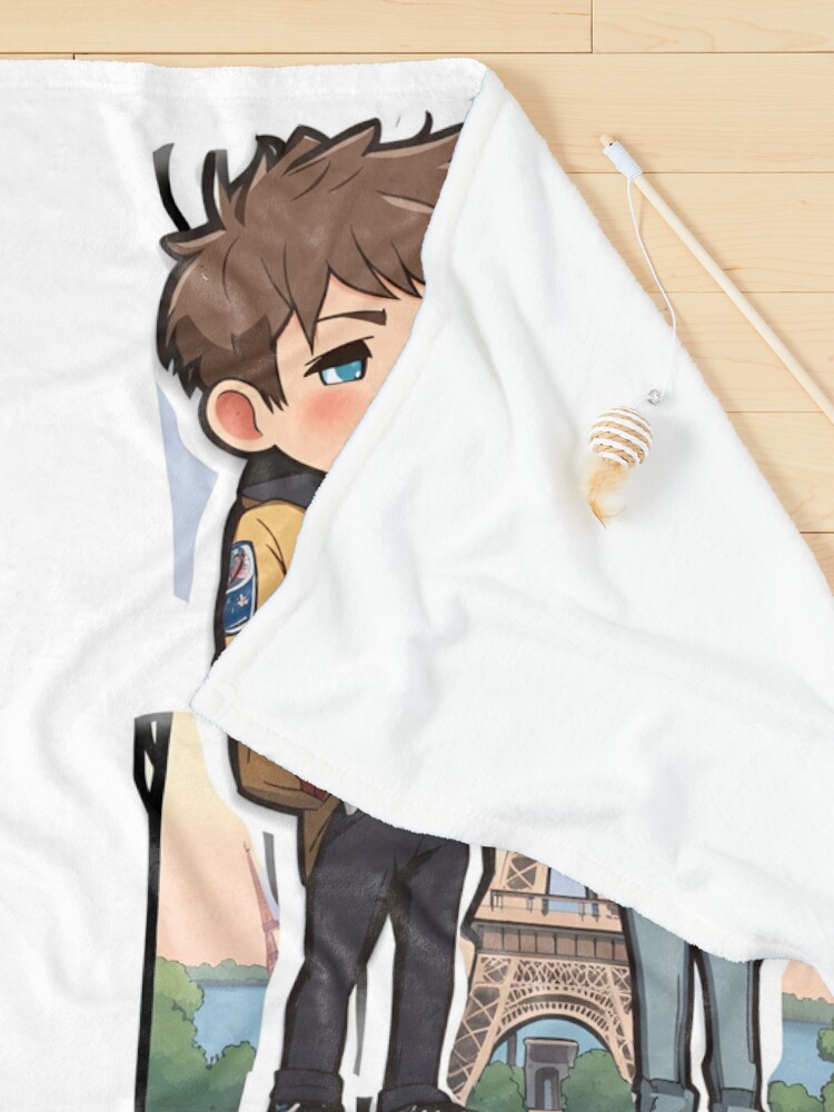 Thumbnail 3 of 6, Pet Blanket, HEARTSTOPPER Netflix Series: Nick & Charlie in Paris designed and sold by Aryabek.