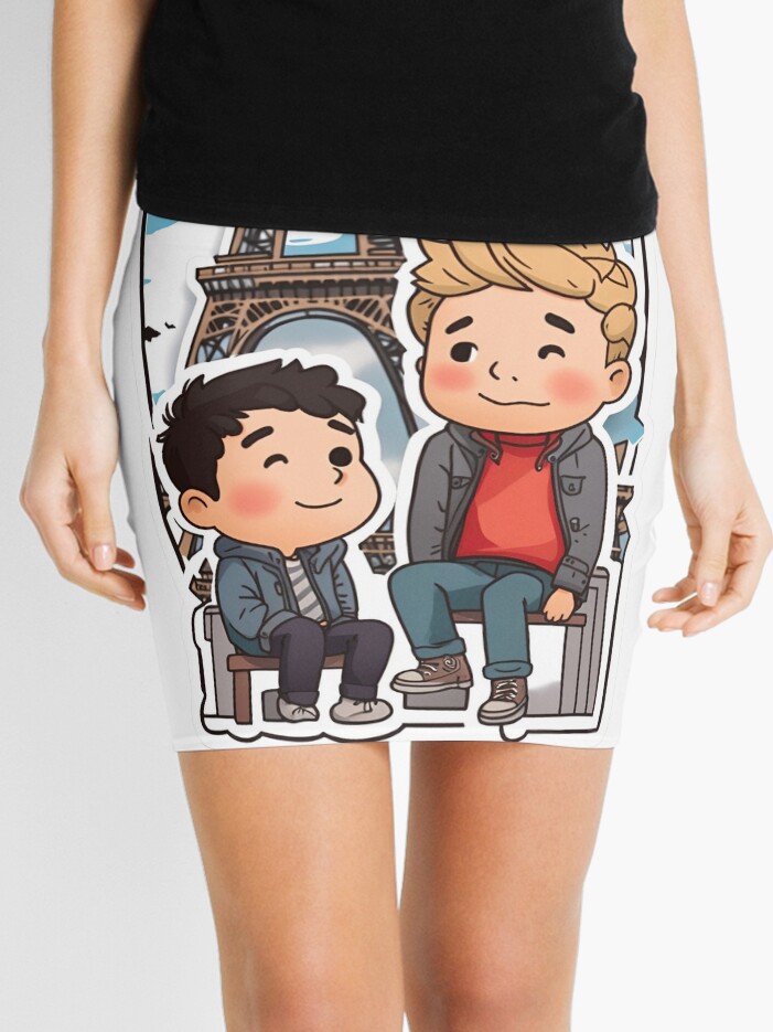 Thumbnail 1 of 4, Mini Skirt, Heartwarming Nick & Charlie: HEARTSTOPPER Netflix Series designed and sold by Aryabek.