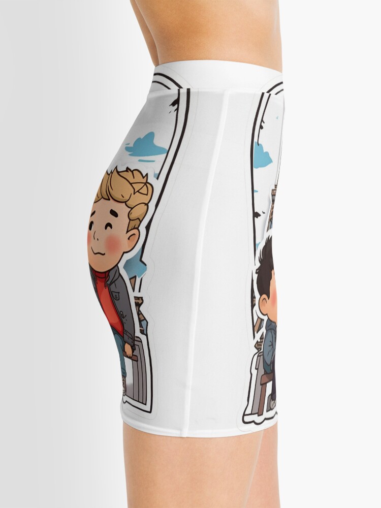 Thumbnail 2 of 4, Mini Skirt, Heartwarming Nick & Charlie: HEARTSTOPPER Netflix Series designed and sold by Aryabek.