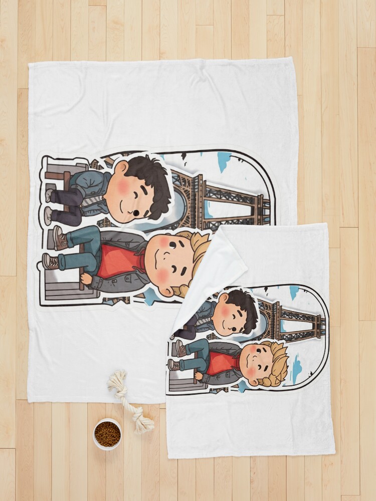 Thumbnail 5 of 6, Pet Blanket,  Heartwarming Nick & Charlie: HEARTSTOPPER Netflix Series designed and sold by Aryabek.