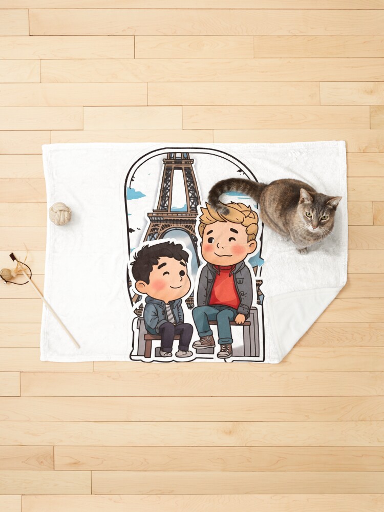 Thumbnail 1 of 6, Pet Blanket, Heartwarming Nick & Charlie: HEARTSTOPPER Netflix Series designed and sold by Aryabek.
