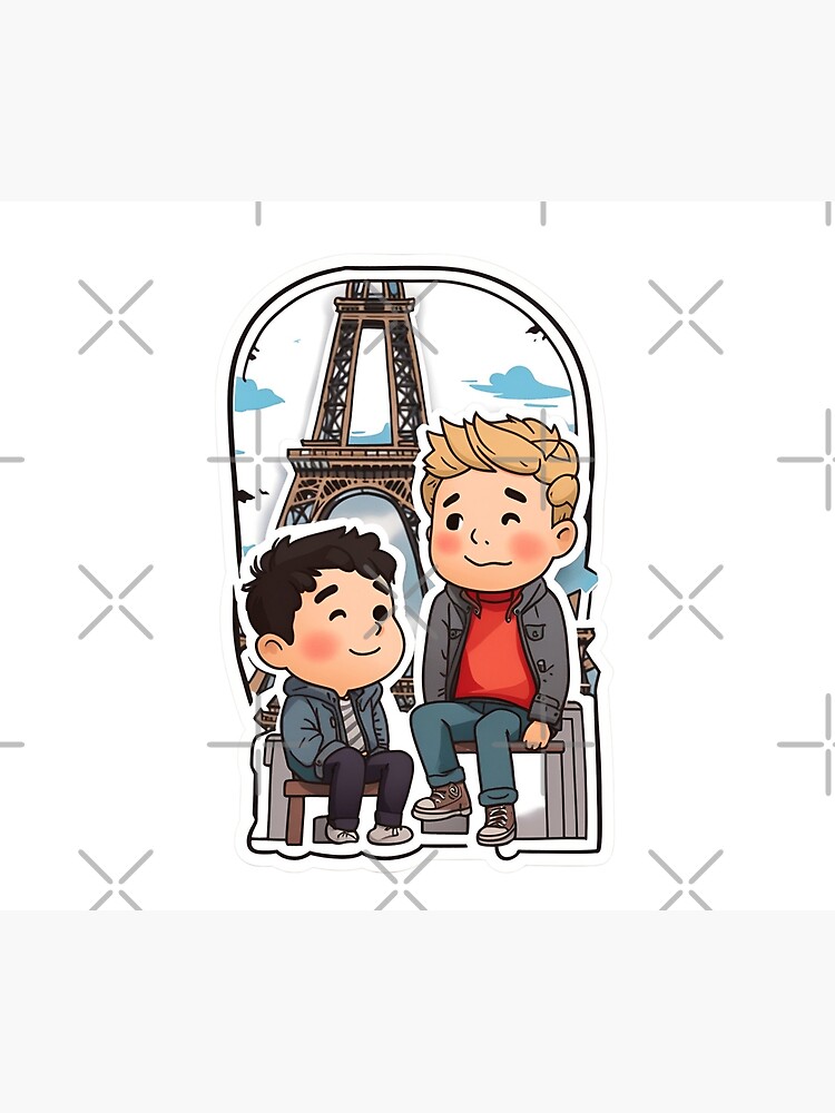 Thumbnail 6 of 6, Comforter, Heartwarming Nick & Charlie: HEARTSTOPPER Netflix Series designed and sold by Aryabek.