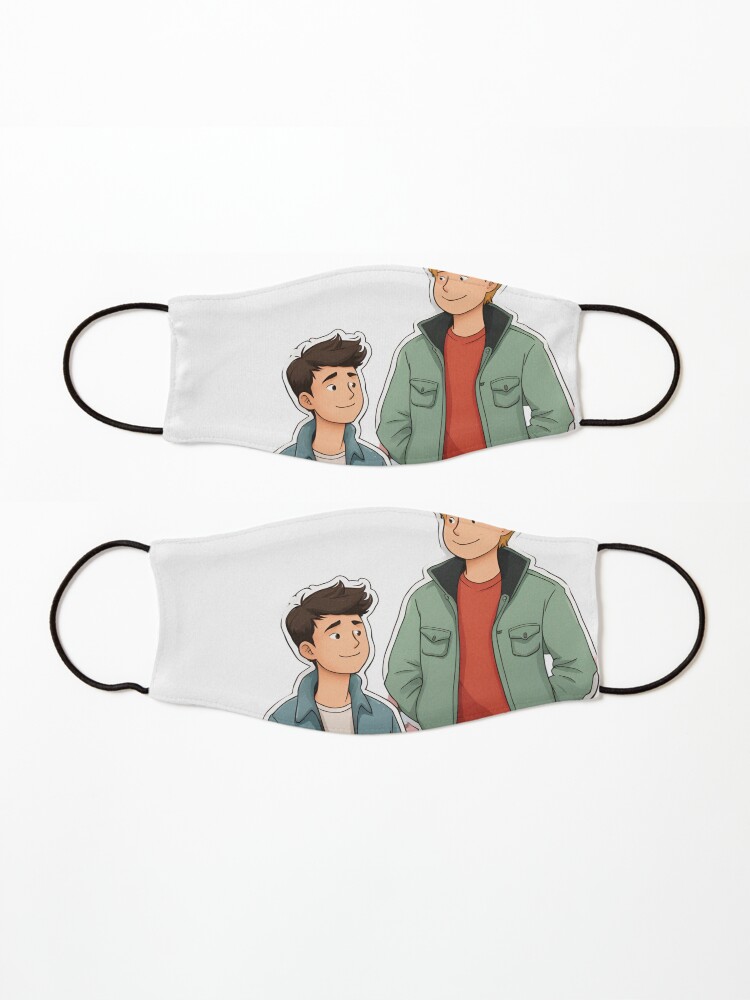 Thumbnail 3 of 5, Mask, HEARTSTOPPER Netflix Series: Nick & Charlie’s Love Story designed and sold by Aryabek.