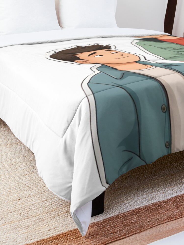 Thumbnail 5 of 6, Comforter, HEARTSTOPPER Netflix Series: Nick & Charlie’s Love Story designed and sold by Aryabek.