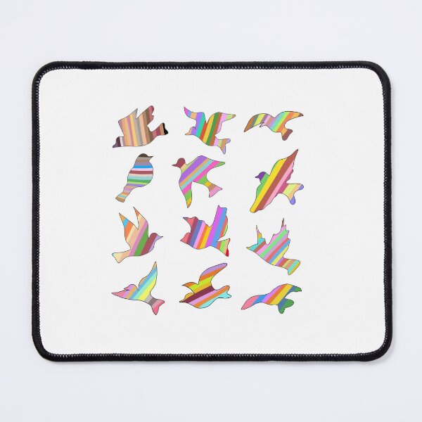 Item preview, Flying Birds Colorful Silhouette Sticker Sheet designed and sold by AsolsArts.