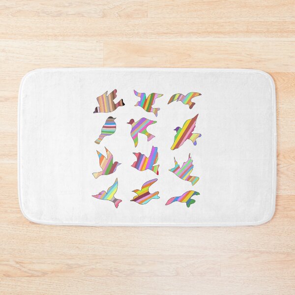Item preview, Flying Birds Colorful Silhouette Sticker Sheet  designed and sold by AsolsArts.