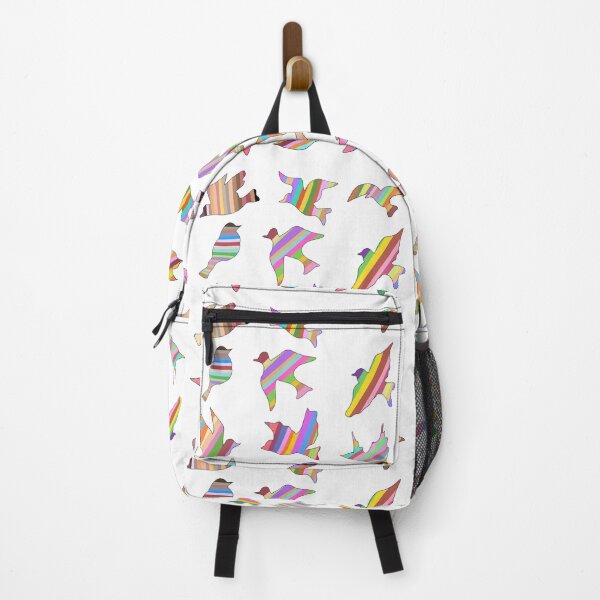 Item preview, Flying Birds Colorful Silhouette Sticker Sheet designed and sold by AsolsArts.