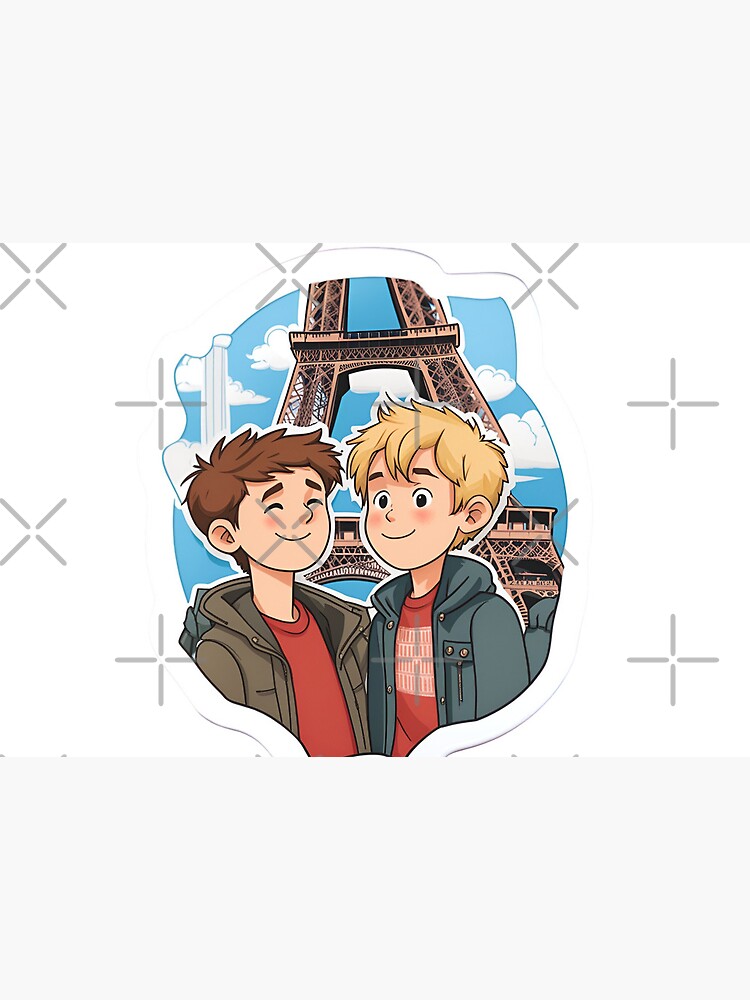 Thumbnail 5 of 5, Mask, HEARTSTOPPER Netflix Series: Nick & Charlie in Paris designed and sold by Aryabek.