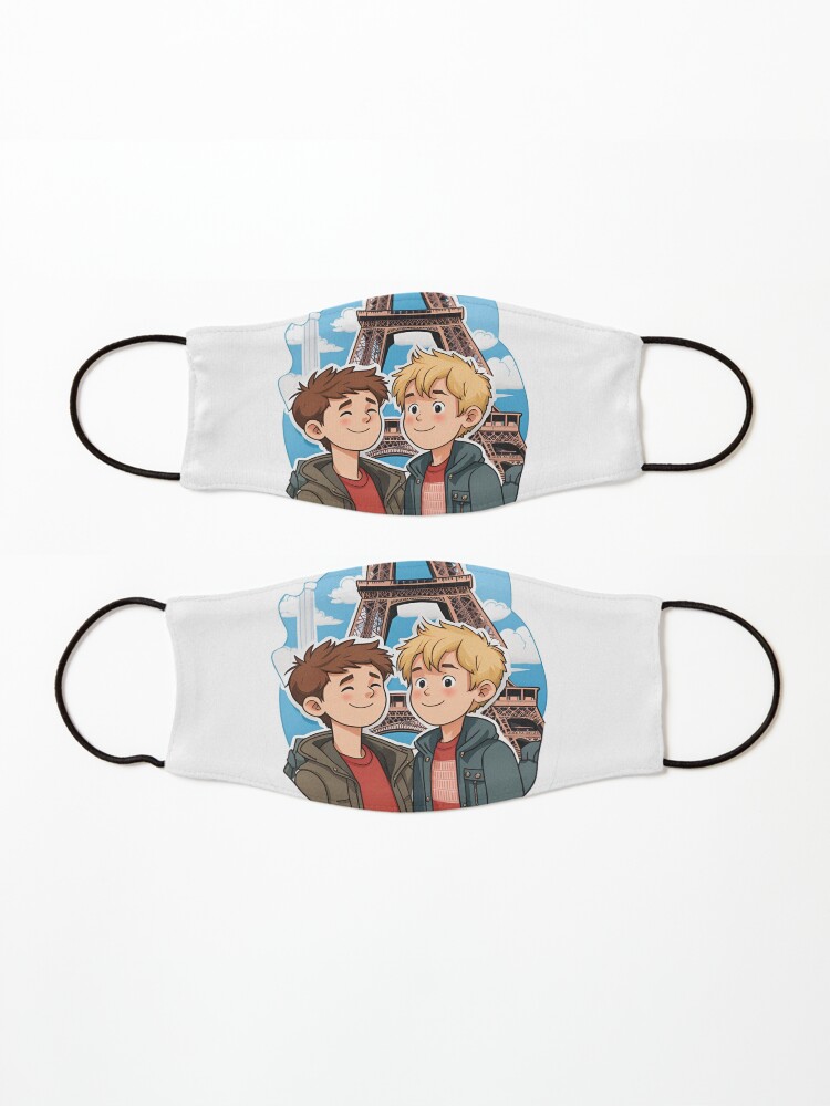 Thumbnail 3 of 5, Mask, HEARTSTOPPER Netflix Series: Nick & Charlie in Paris designed and sold by Aryabek.