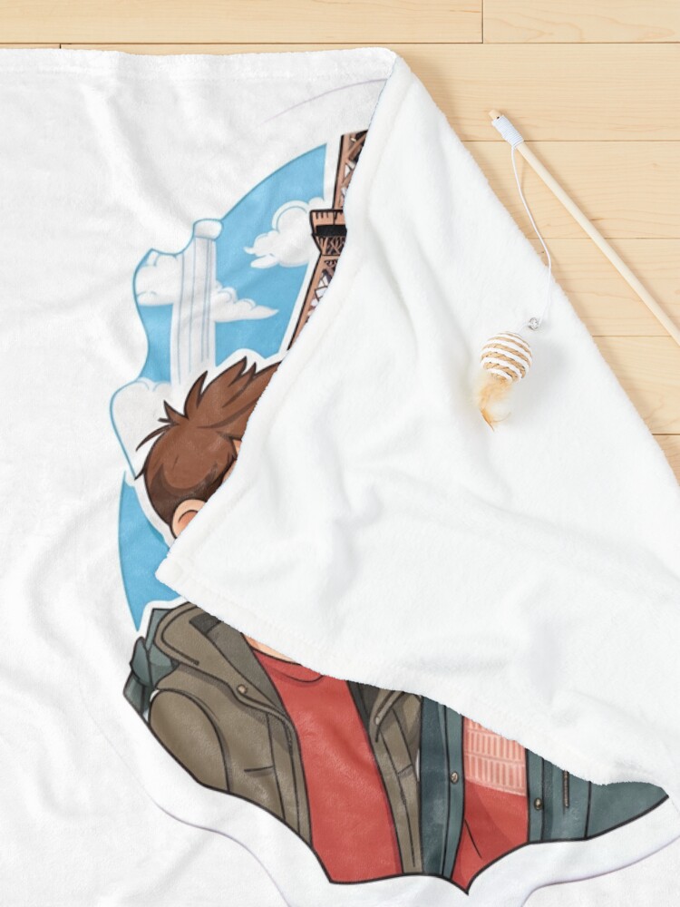 Thumbnail 3 of 6, Pet Blanket, HEARTSTOPPER Netflix Series: Nick & Charlie in Paris designed and sold by Aryabek.