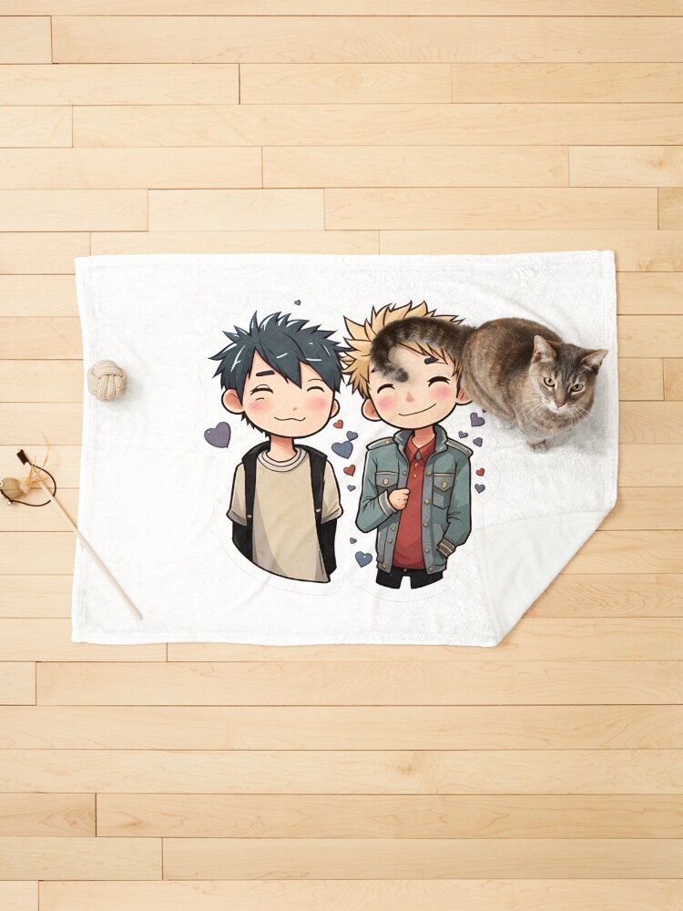 Thumbnail 1 of 6, Pet Blanket, HEARTSTOPPER on Netflix: The Magic of Nick & Charlie designed and sold by Aryabek.
