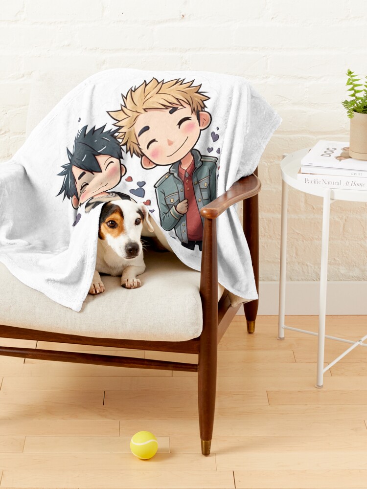 Thumbnail 4 of 6, Pet Blanket, HEARTSTOPPER on Netflix: The Magic of Nick & Charlie designed and sold by Aryabek.