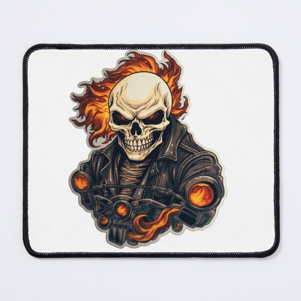 Item preview, Fire Skeleton Skull | Classic T-Shirt, Sticker designed and sold by NicolasGlowArt.