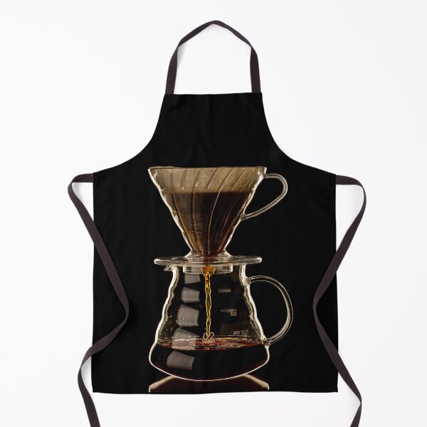 Item preview, Coffee filtering through filter-cone into jug, black background designed and sold by bailey-cooper.