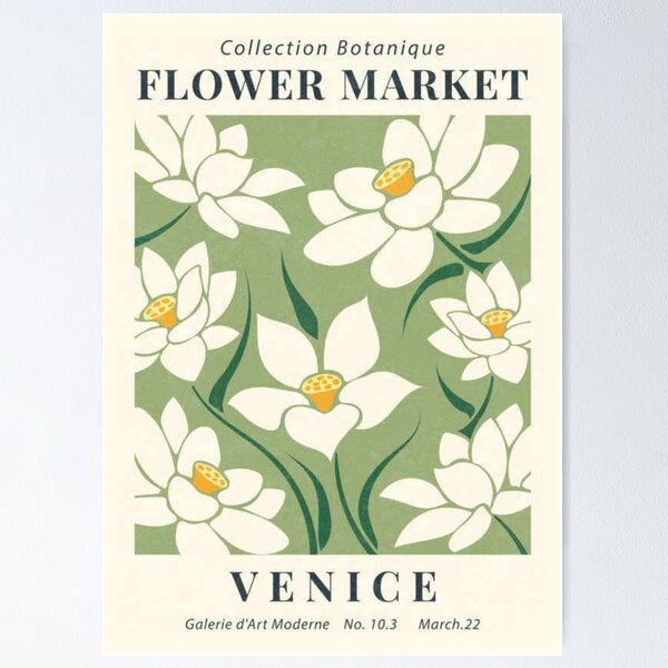 Item preview, Flower market - Venice designed and sold by romirdrigz.