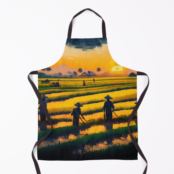 Item preview, [AI Art] Sunset field workers designed and sold by Sissle.