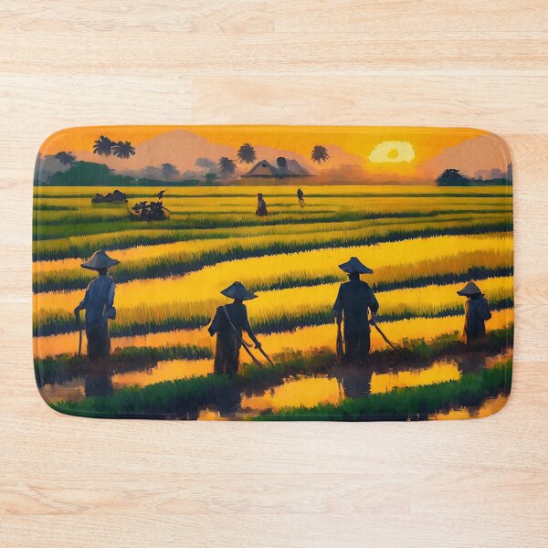 Item preview, [AI Art] Sunset field workers designed and sold by Sissle.