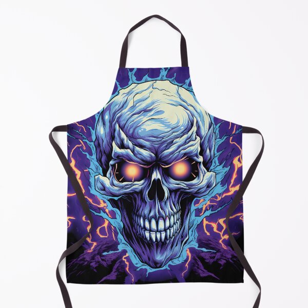 Item preview, "Crackling Whispers: Mesmeric Electric Skull" designed and sold by Art-Vortex-fr.